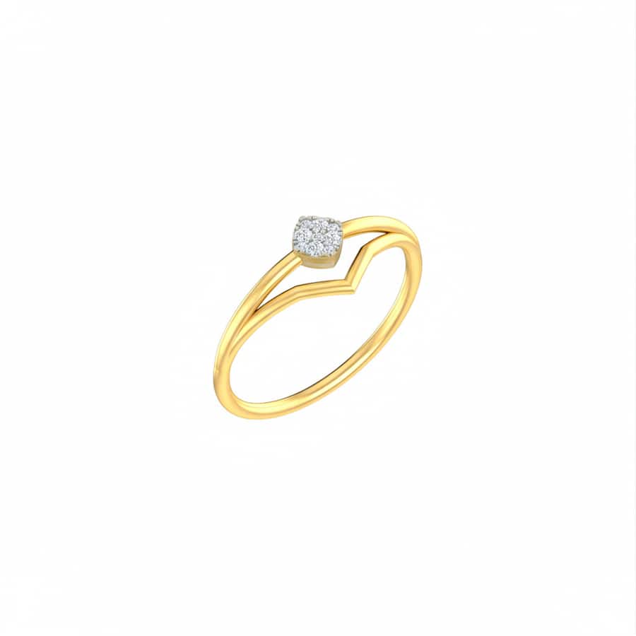 Minimalist ‘V’ Diamond Stacking Ring