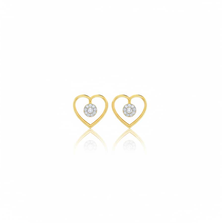 Heart Cluster Studs