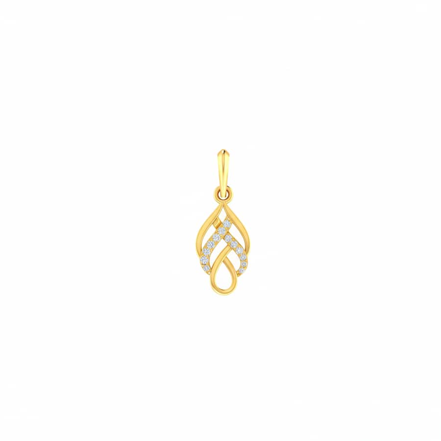 Ribbon Diamond Pendant