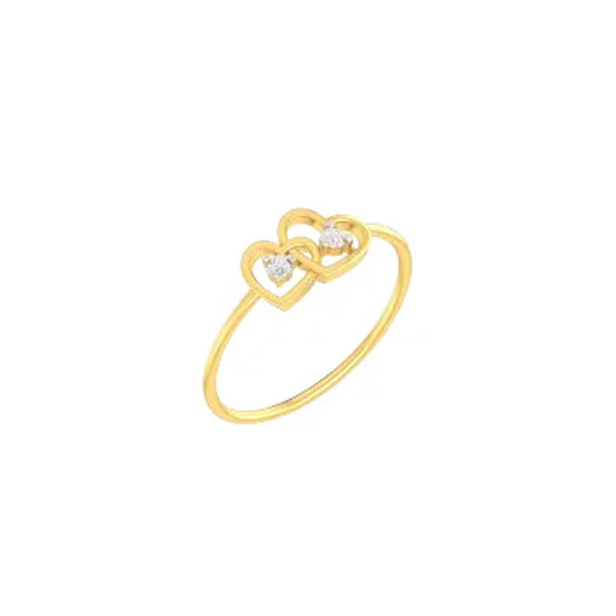 Amora Twin Heart Diamond Ring