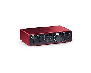 Focusrite Scarlett 2i2 4th Gen, USB audio interfac...