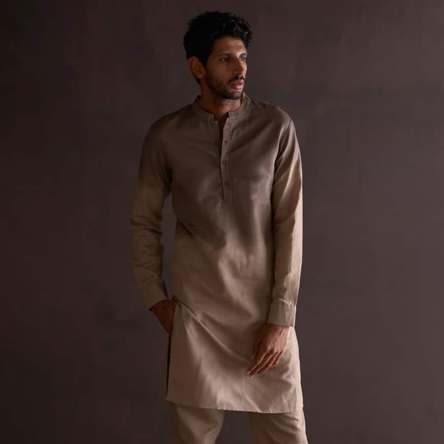 Kash Ombre Kurta - River Sand