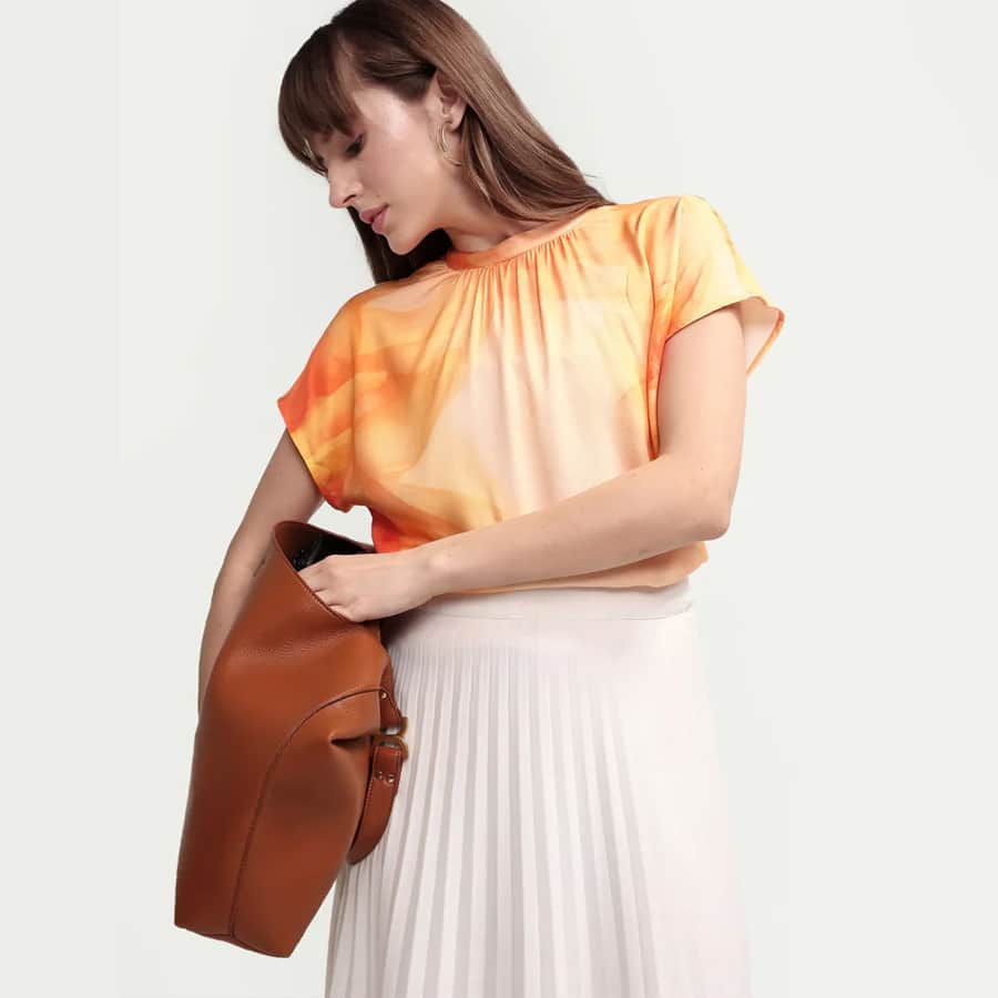 MACXI - YELLOW | FLORAL PRINT TOP
