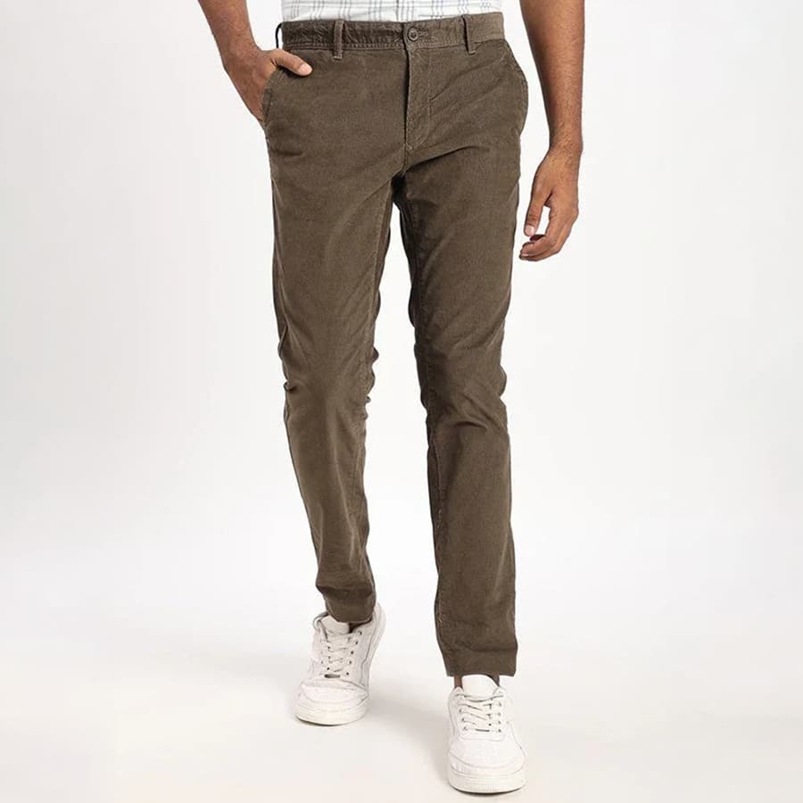 Men Kansas Fit Cotton Stretch Trouser_