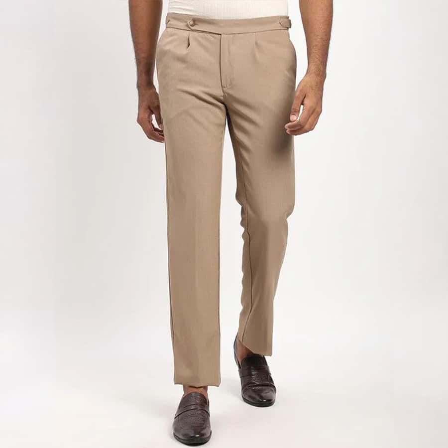 Men Kansas Fit Cotton Stretch Trouser
