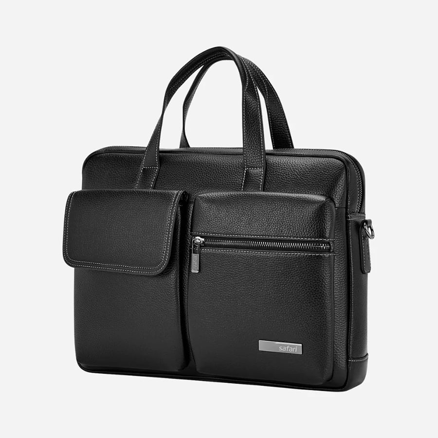 Fable Messenger Bag with Dual compartments - Black