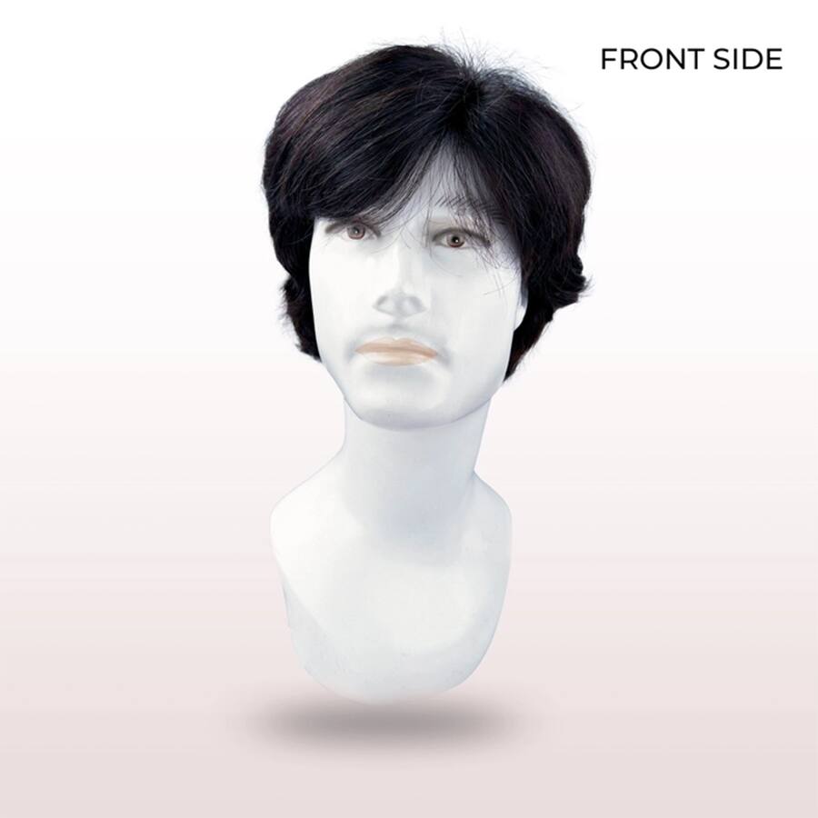 Men's Wig with Realistic Skin Front & Comfortable Mesh Back
