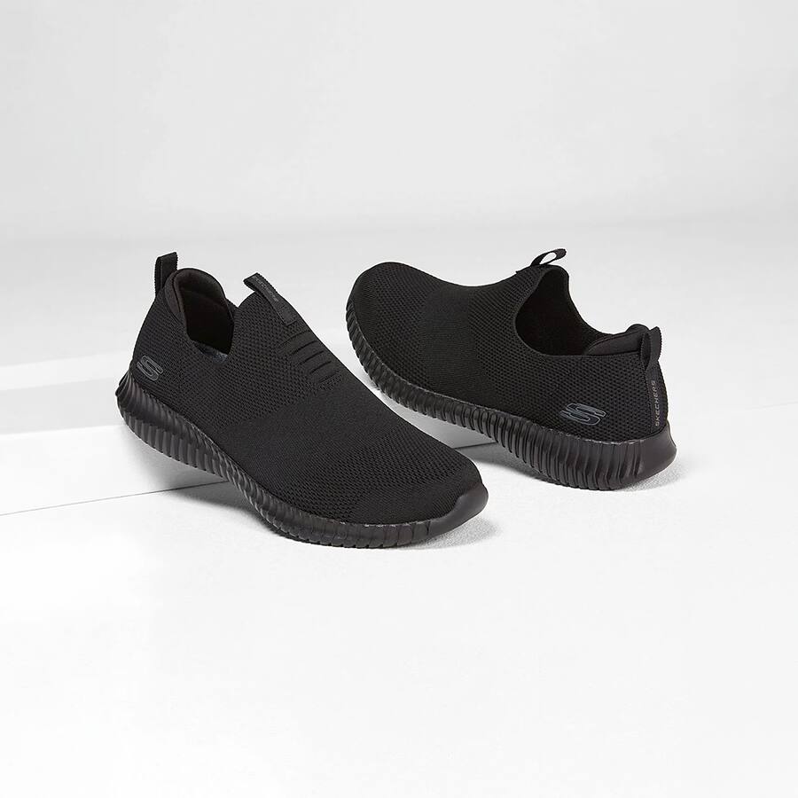 Skechers Black Men Ultra Flex Slip On Sneakers