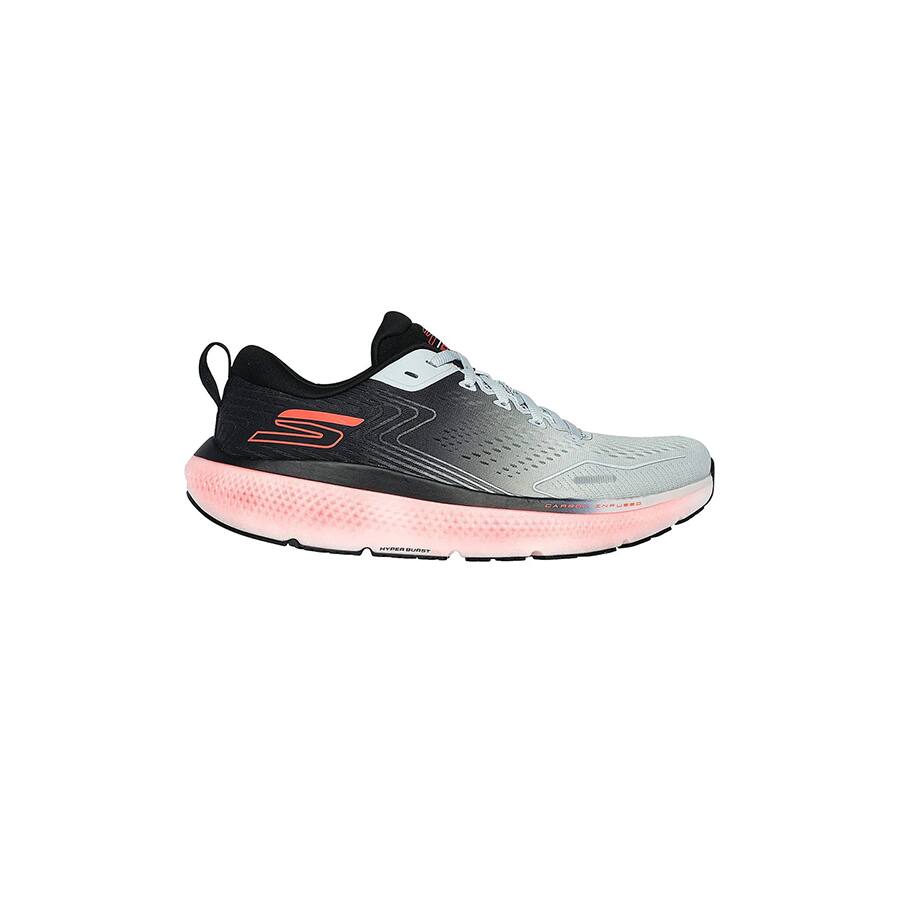 Skechers Grey Men Go Run Max Road 6 Lace Up Sneakers