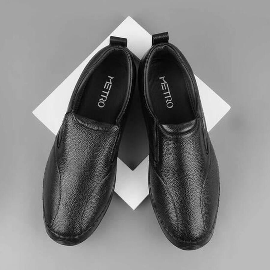 Men Black Party Moccasin