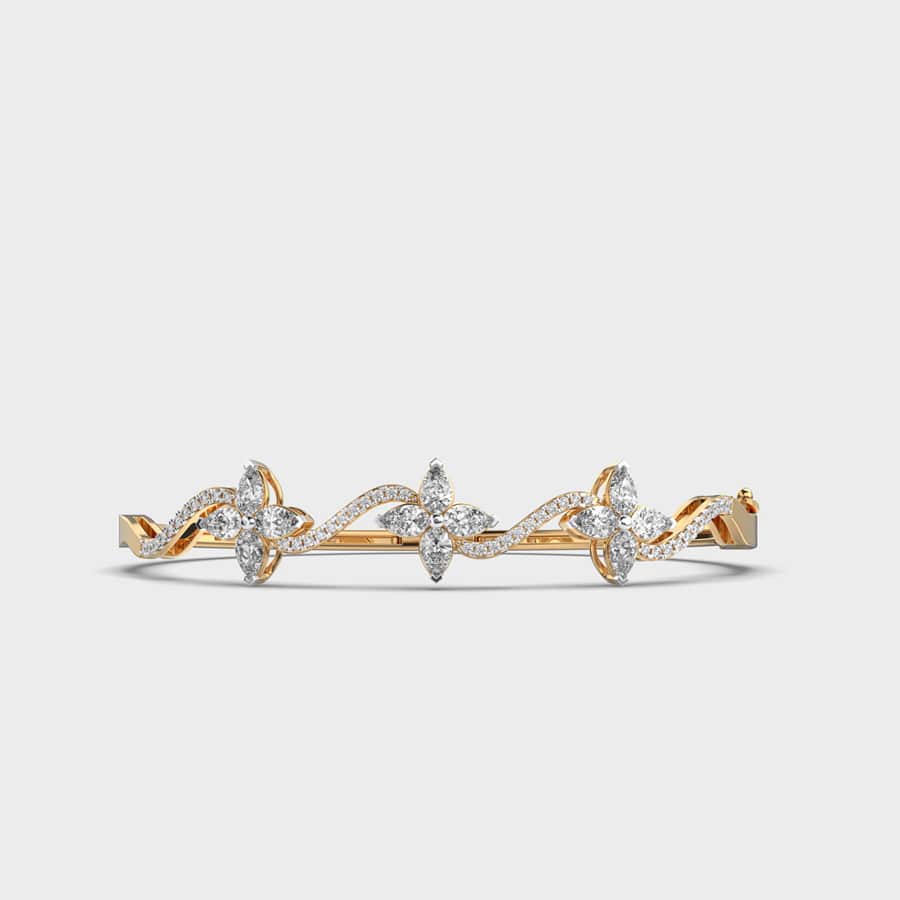 Bejewelled Small Flower Diamond Bracelet