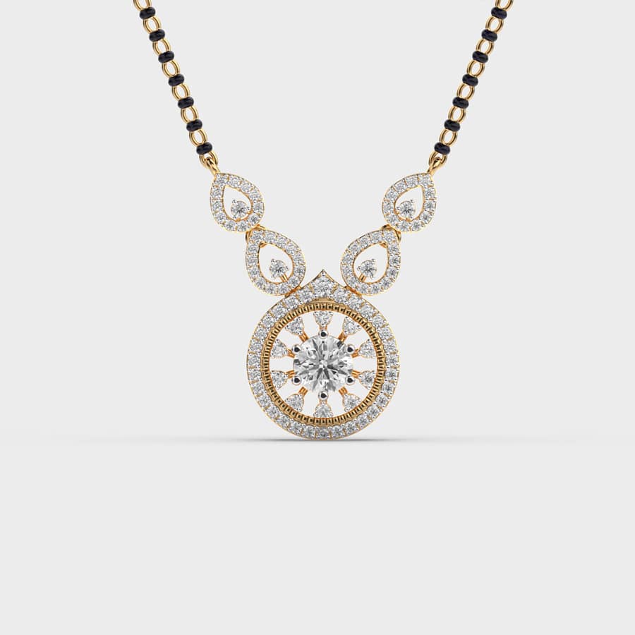 "Forever Promise Diamond Mangalsutra Pendant (With ... "