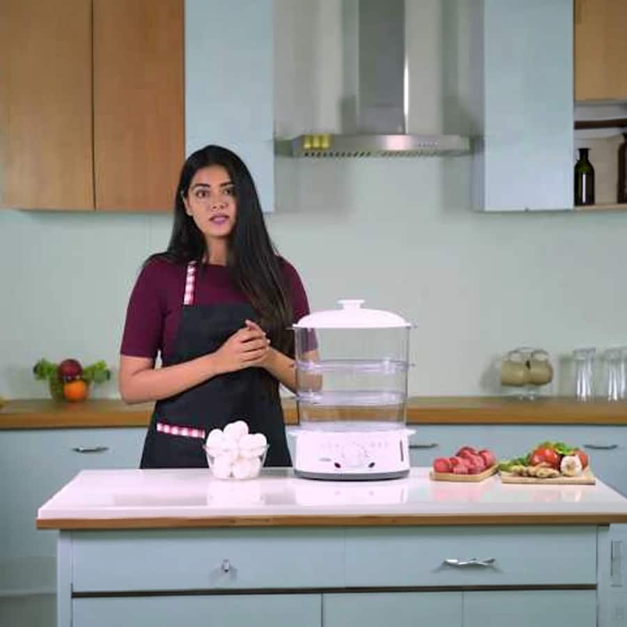Electric Food Steamer 900w with 60 minute Timer, 3...