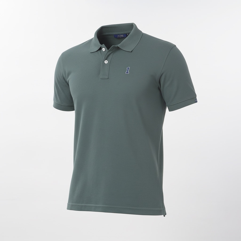 Men's Solid Polo Neck Regular Fit T-shirt