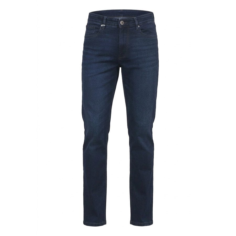 Men’s Blue Straight Fit Mid Rise Sustainable Jeans