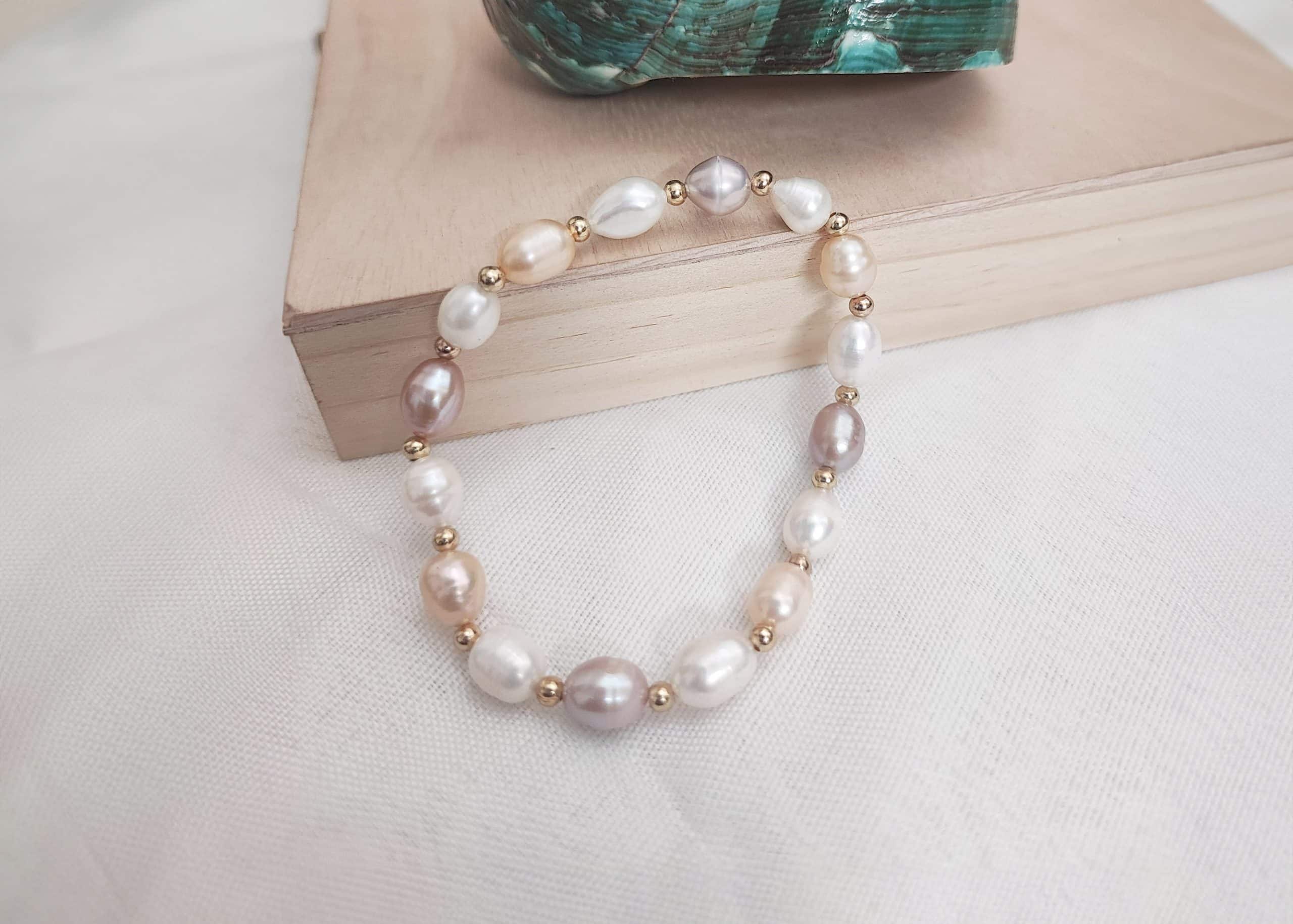 Freshwater Pearl Bracelet – Multi Color Pearl