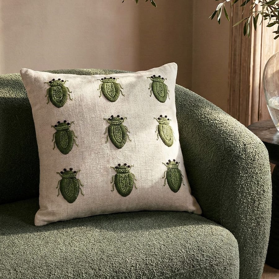 CUSHIONS GARDEN BUG GREEN