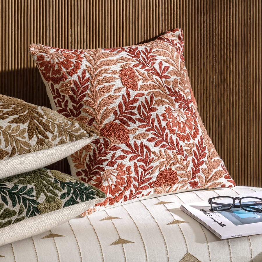 CUSHIONS FRONDAGE CORAL