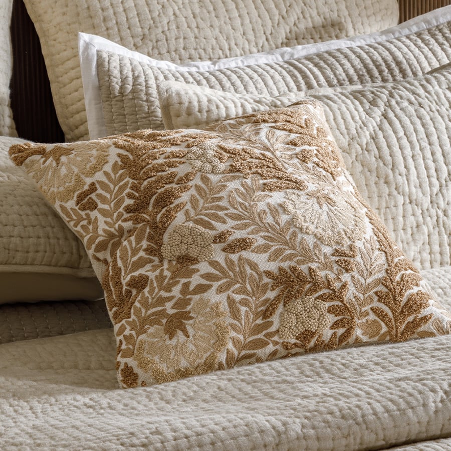 CUSHIONS FRONDAGE BEIGE