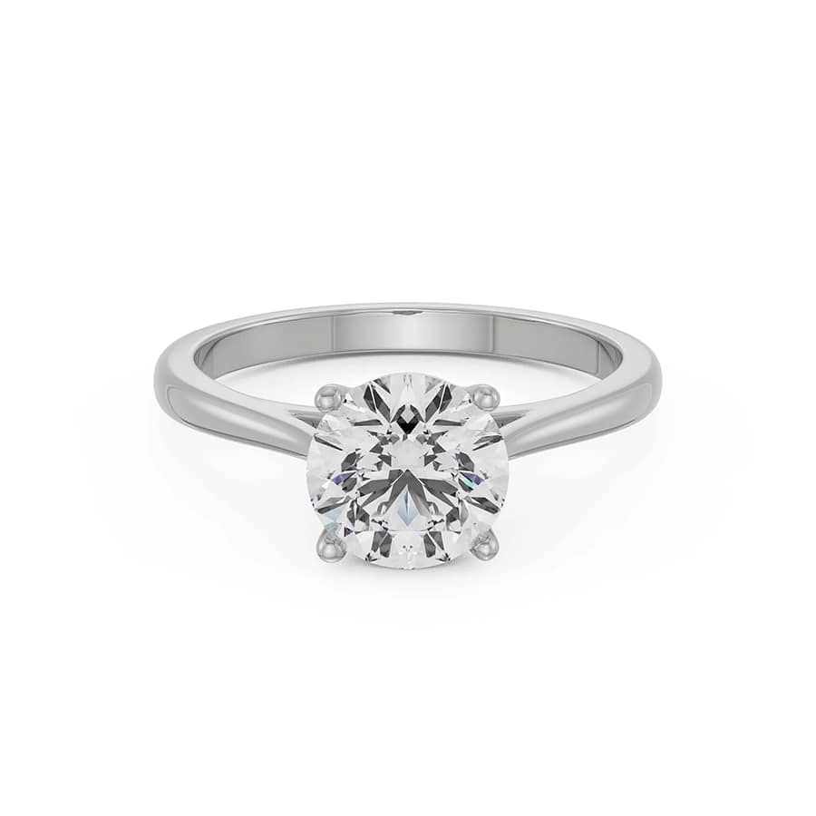 Round Lab Grown Diamond Engagement Ring