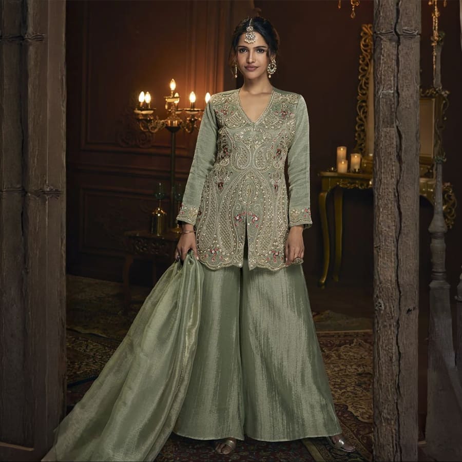 Haniya kelly full with gharara suit set