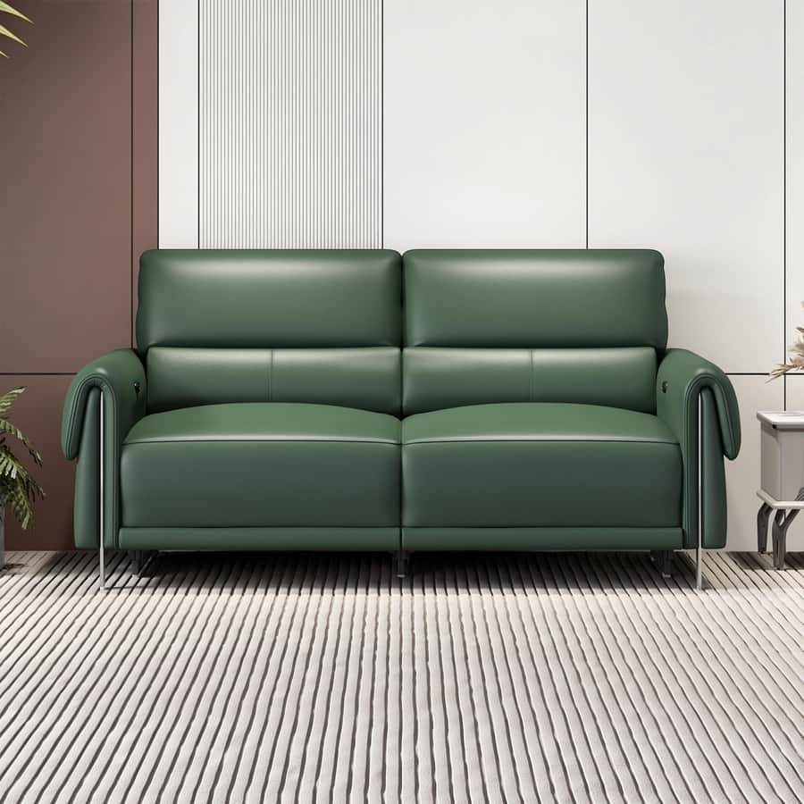 Vivian - Leather 3 Seater Power Recliner with USB Port