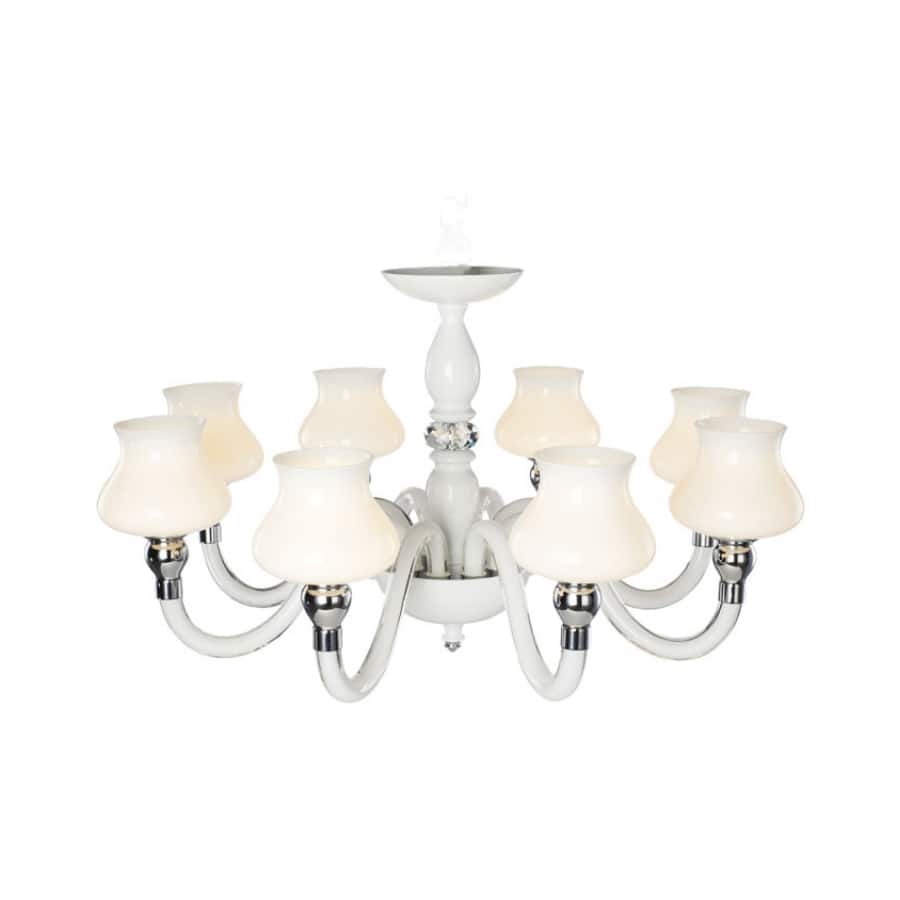 6 LT Honey Glass Chandelier 2