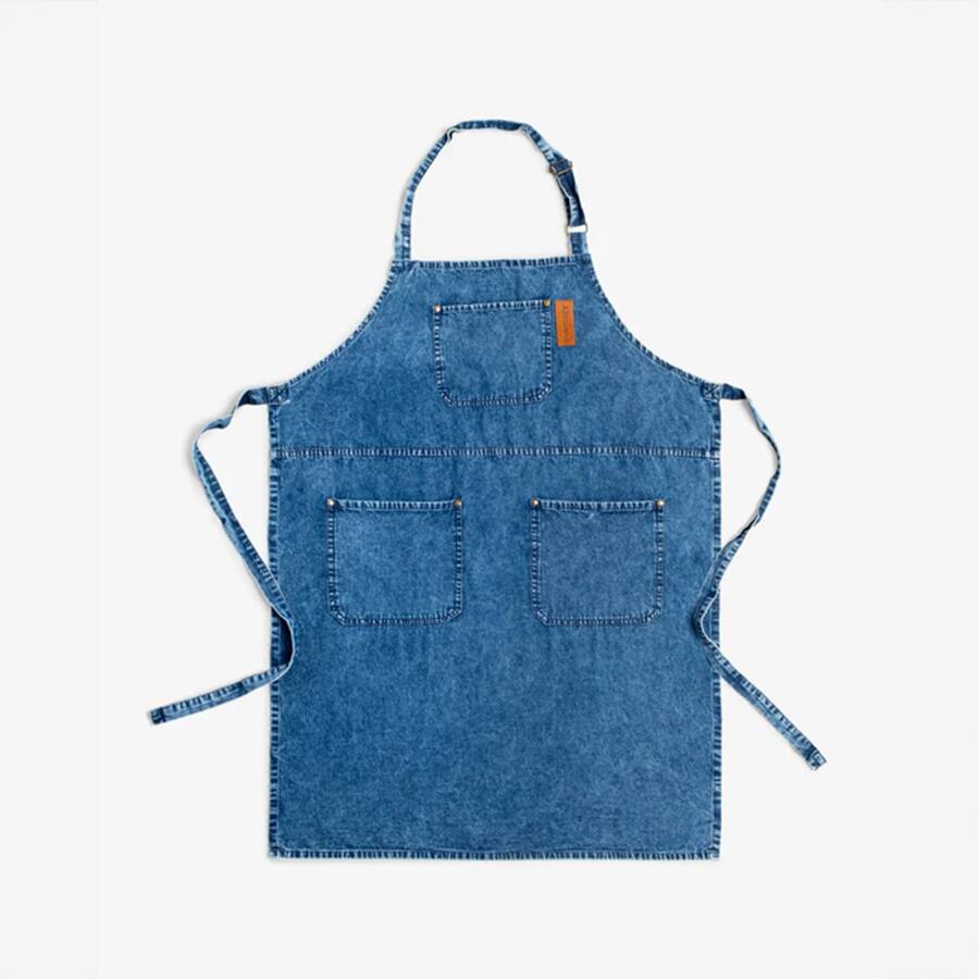 Amari Denim Apron - Midnight blue