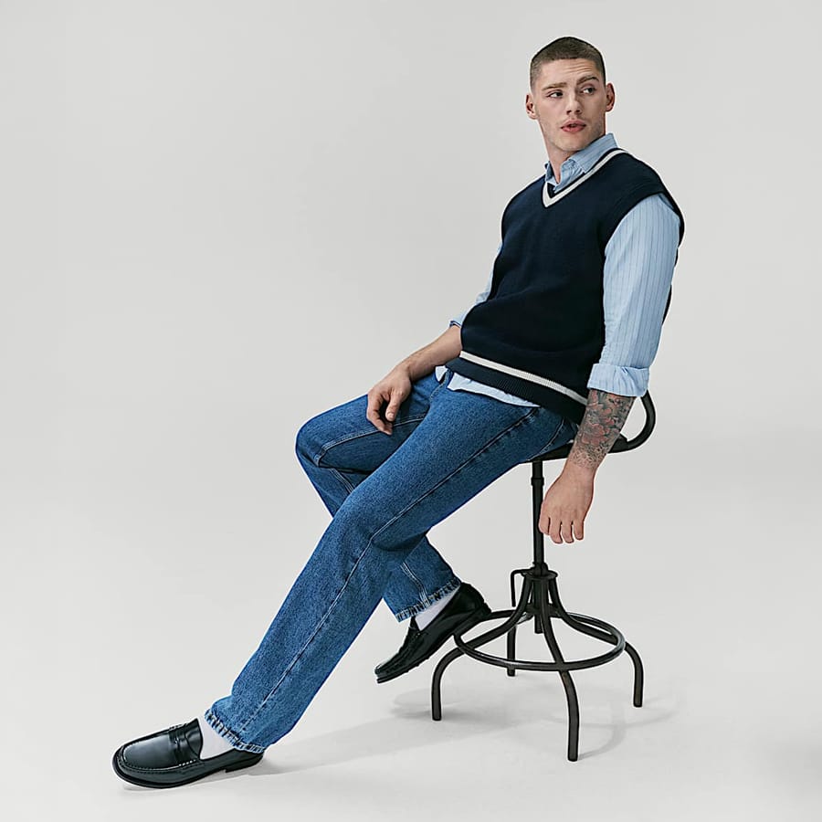 Straight Fit Stretch Jeans