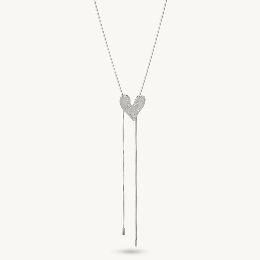 Aurelia Heart Lariat Necklace