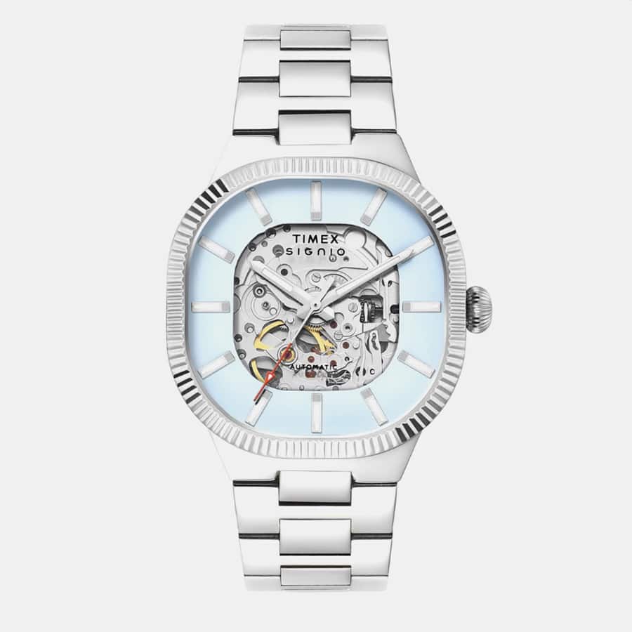 Signio Men Automatic Blue Dial Analog Stainless Steel Watch TWEG24701