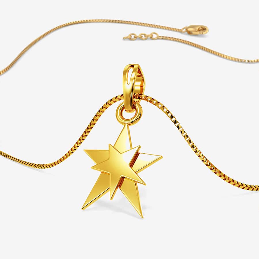 Star Fusion Golden Pendant