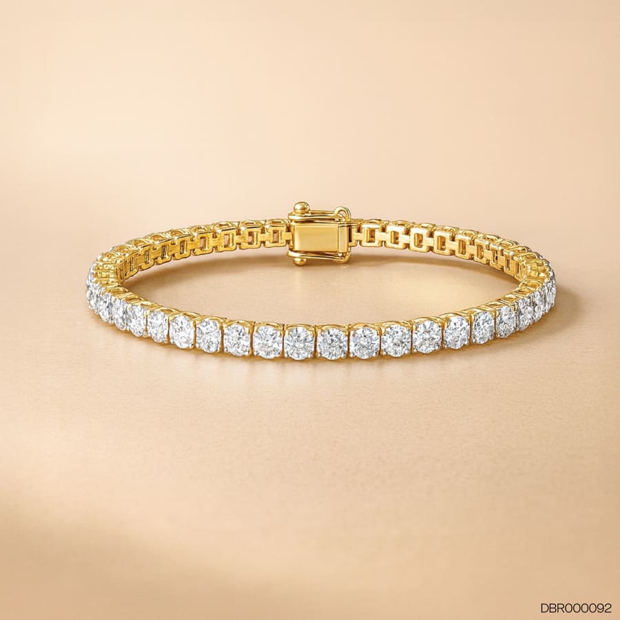 Locket & Loop Diamond Tennis Bracelet