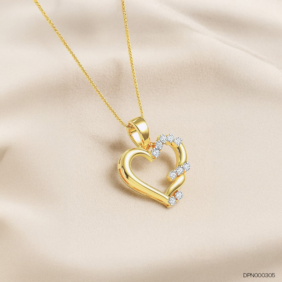 Golden Serenade Diamond Pendant
