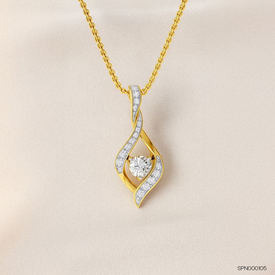 Moonlight Sonata Diamond Pendant