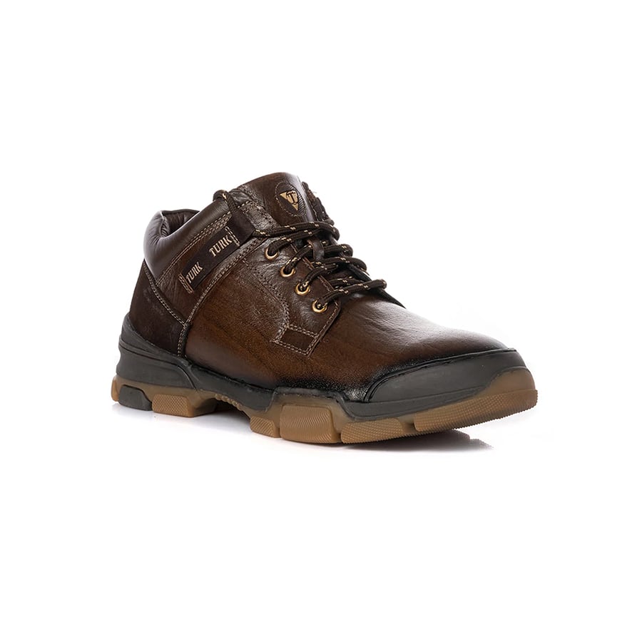 KHADIM Turk Outdoor Leather Hiking Boots for Men
