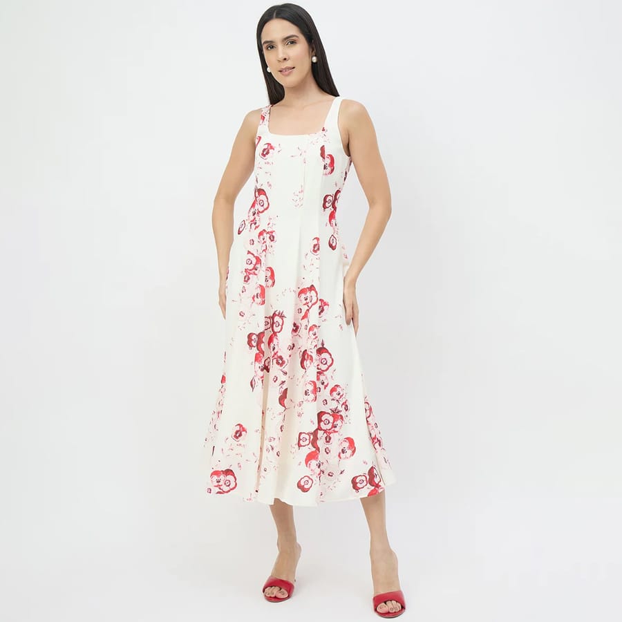 Madame Off-White Stretch Bodycon Dress