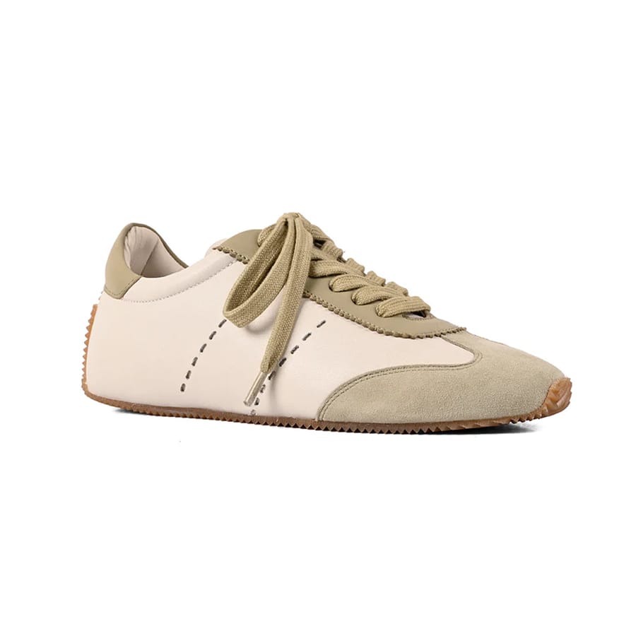 Dual Tone Lace-Up Sneakers