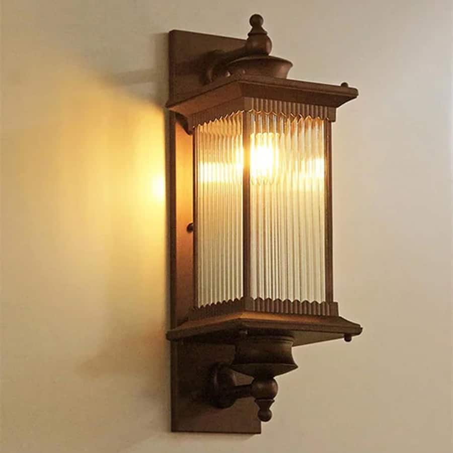 European Retro Glass Wall Light