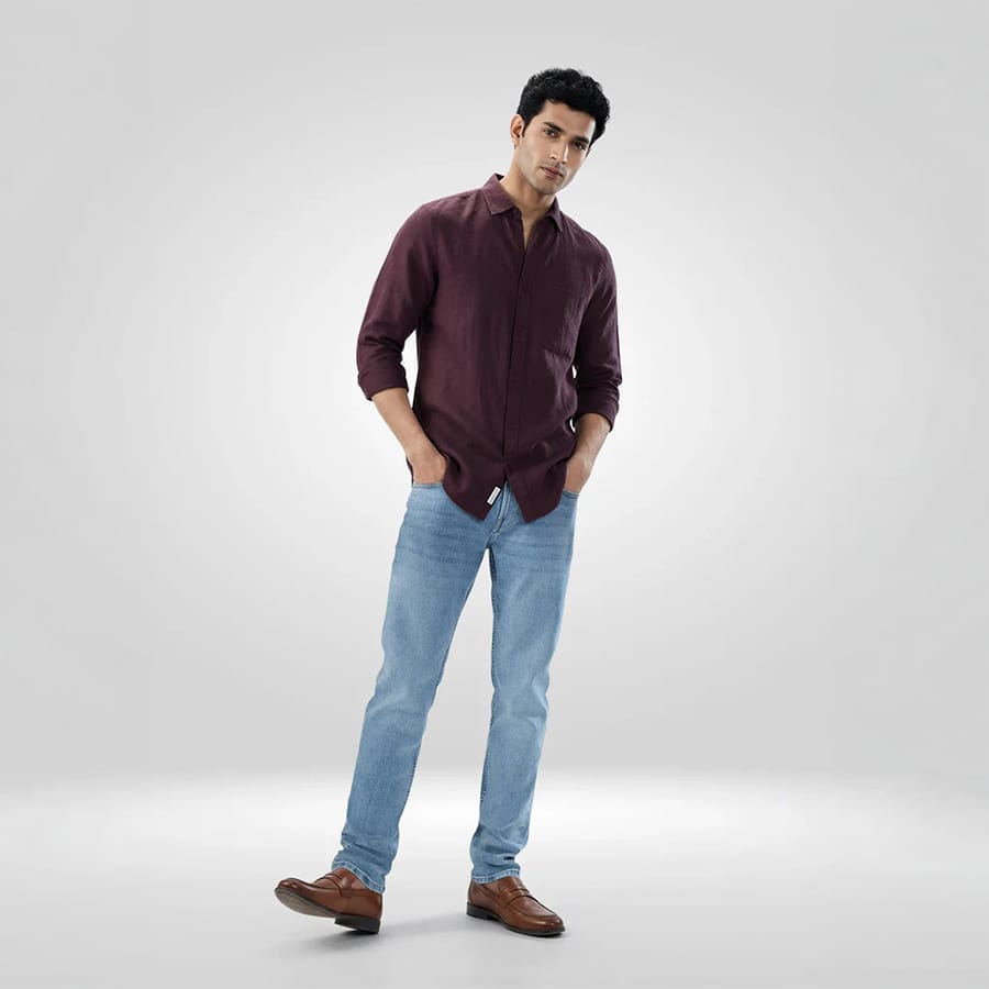 Men Nico Jeans Skinny Fit Light Blue Low Rise
