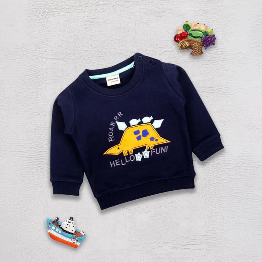 Full Sleeve Boys T-Shirt -Navy