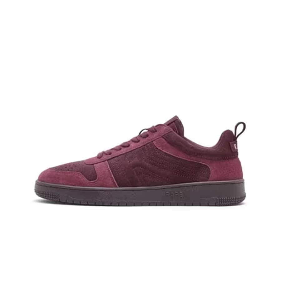 SENAB - PURPLE CONCENTRIC STITCHED LOW TOP TRAINERS