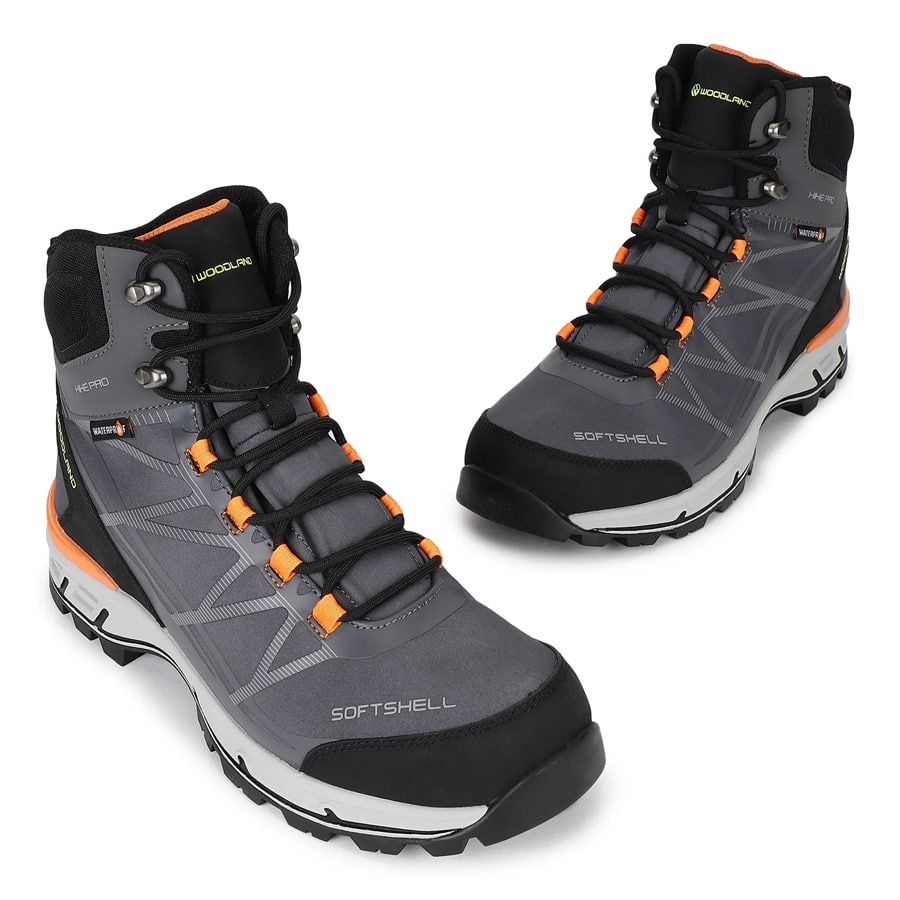 Grey/Black Boot for Men