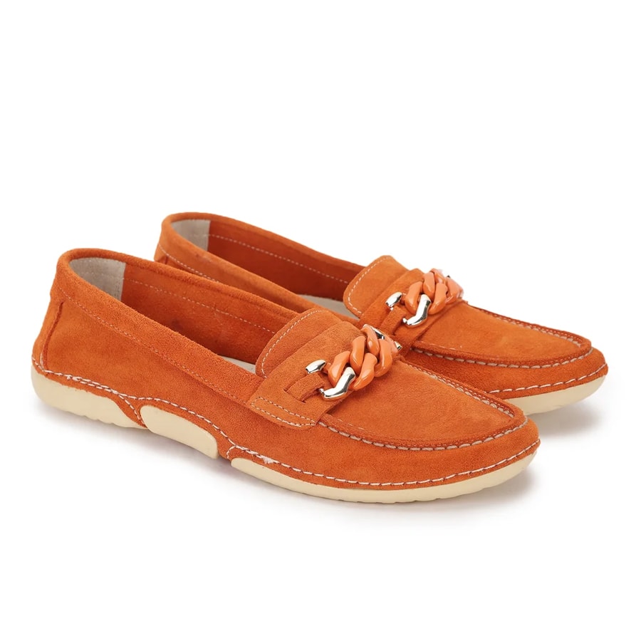 Woods Women’s Fierce Orange Suede Luxe Shoes