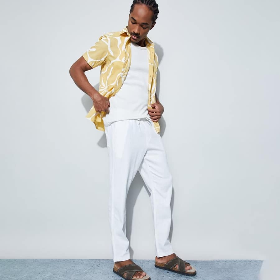 CODE Solid Regular Trousers