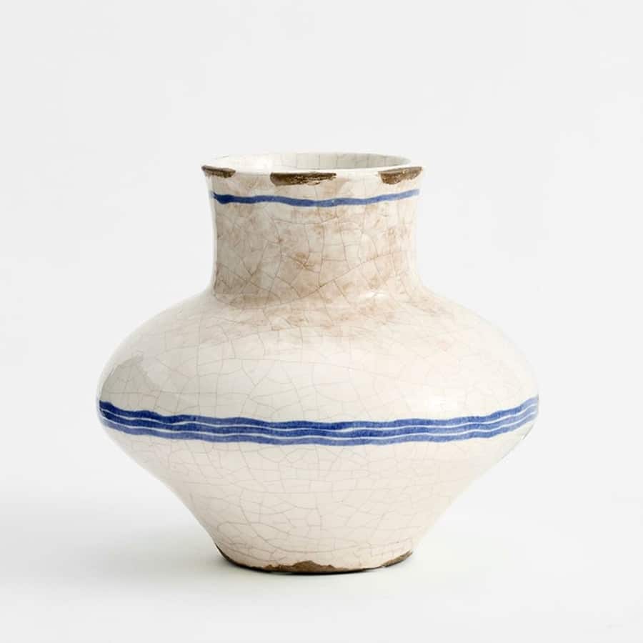 Ceramic Striped Vase