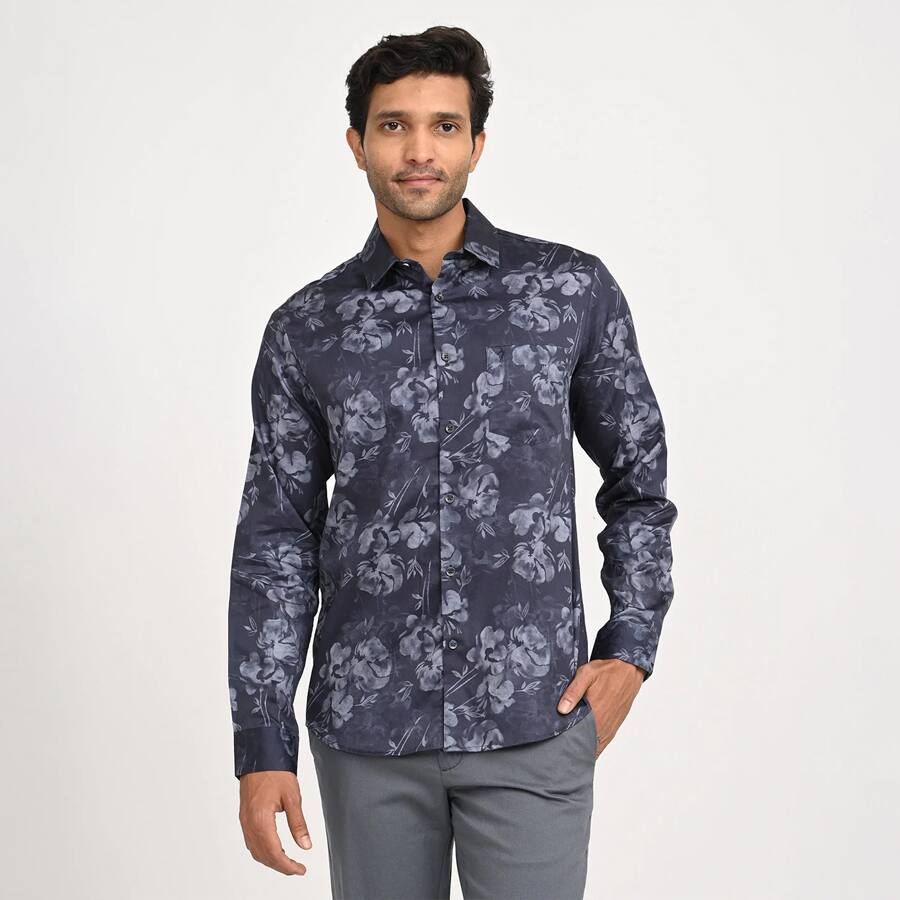 Men's Printed Full Sleeve Cotton Shirt