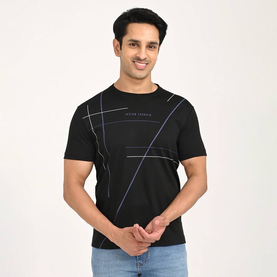 Men's Printed Crew Neck T-Shirt