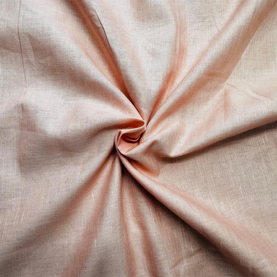 Pink Solid Cotton Linen Fabric MKT-16808