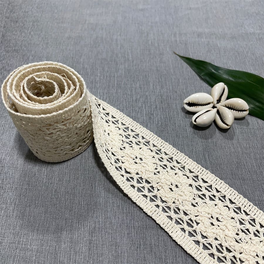 Off Cream Dyeable Cotton Lace